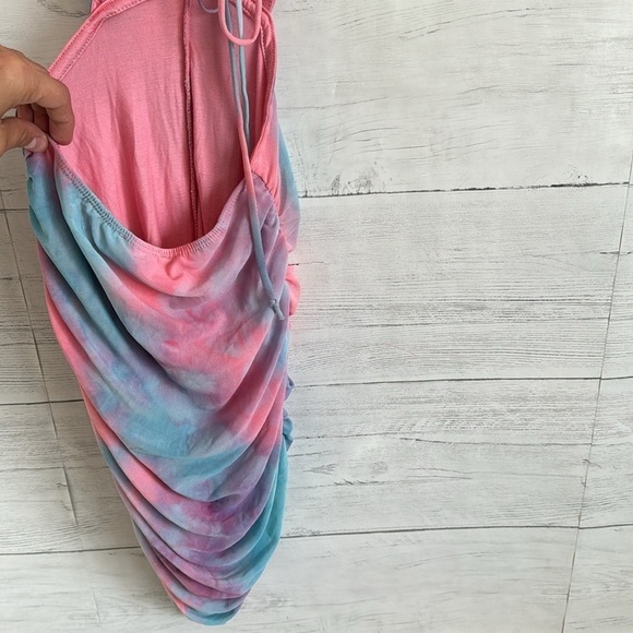 Fashion Nova Open Back Tie Dye Mini Dress | SIZE XS - Picture 7 of 9